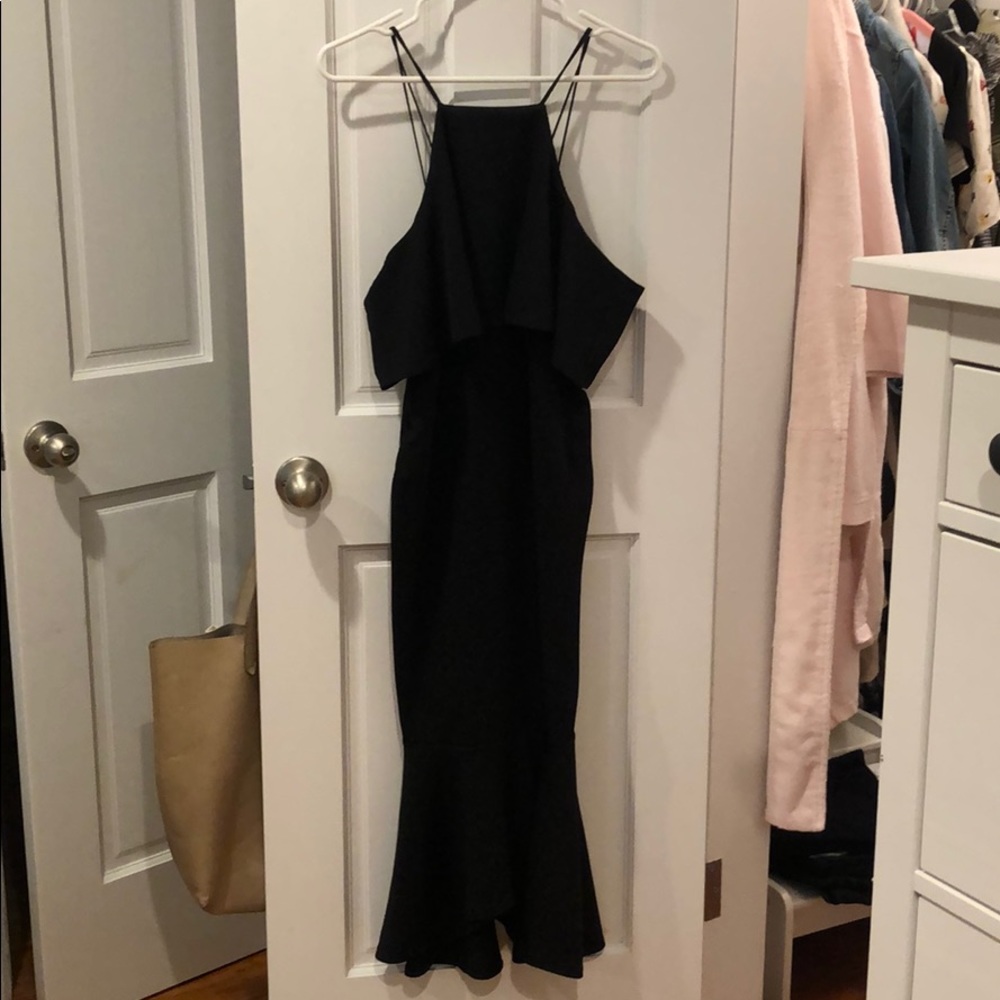 Pretty black maternity dress